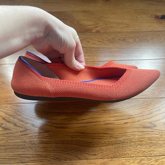 Rothy’s Women’s The Point Flats Persimmon Retired - Picture 5 of 6